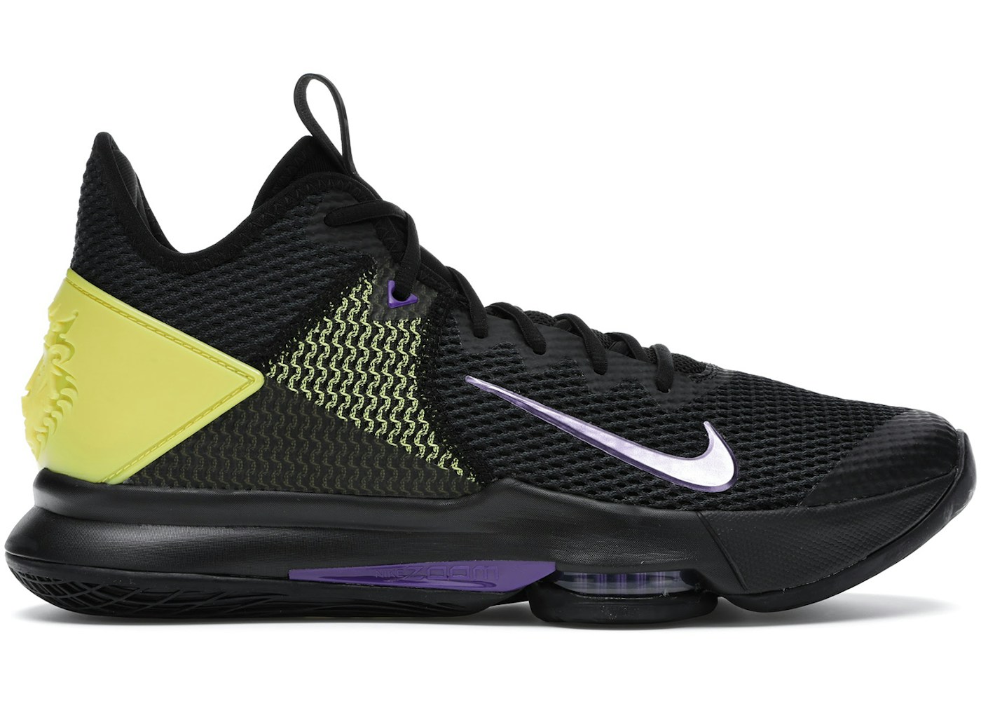 Nike LeBron Witness 4 Black/Opti Yellow - BV7427-004