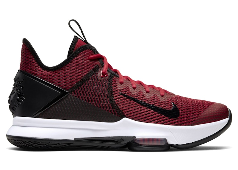 nike lebron witness 4 black red