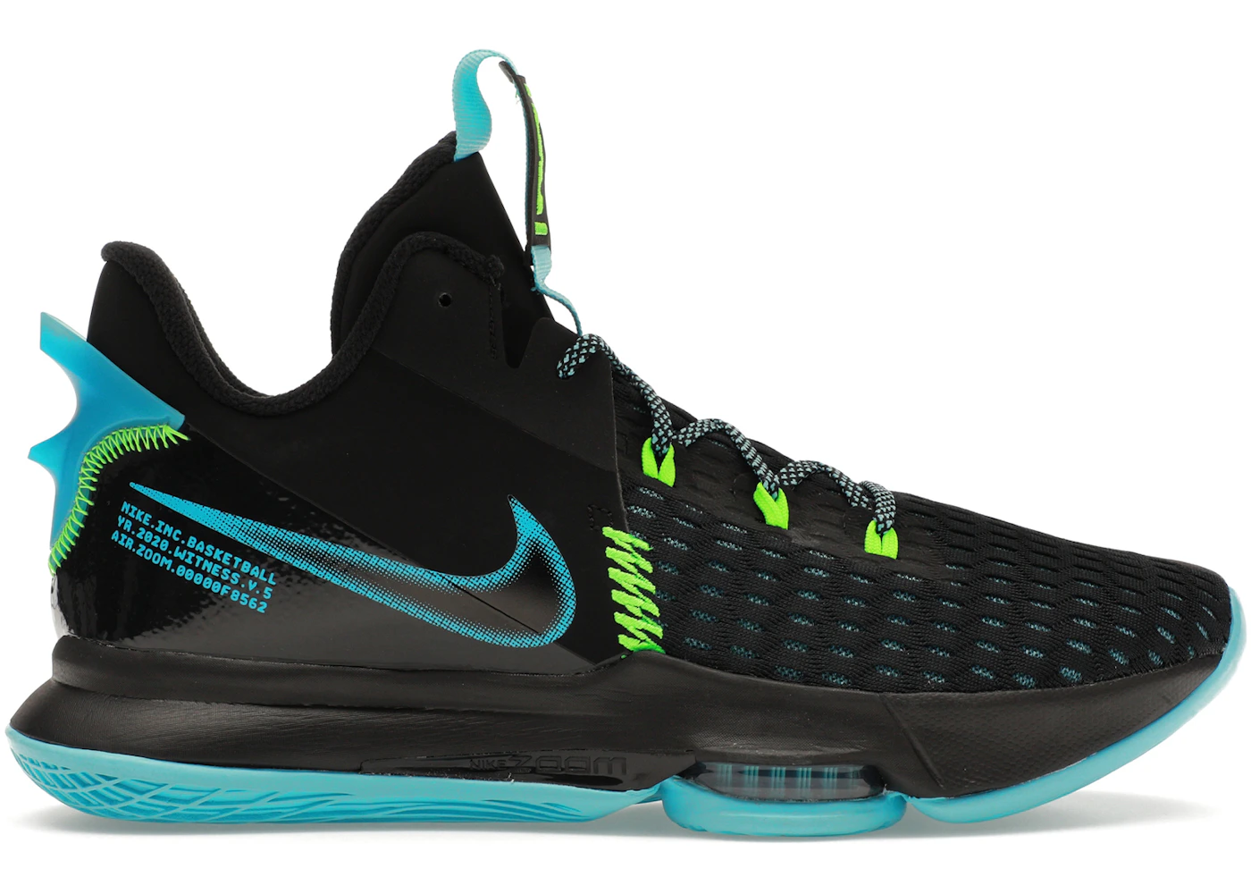 Nike LeBron Witness Black Light Blue Fury Men's CQ9381-004