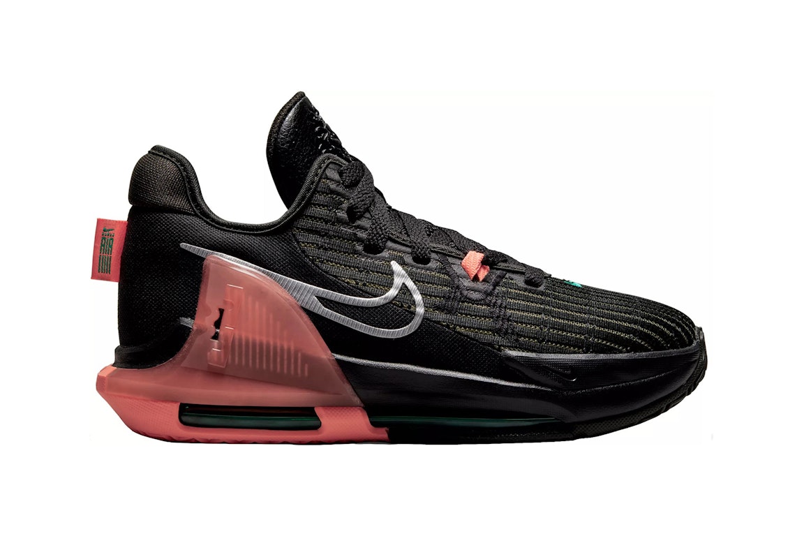 Pre-owned Nike Lebron Witness 6 Black Crimson Pulse (gs) In Black/sequoia/crimson Pulse