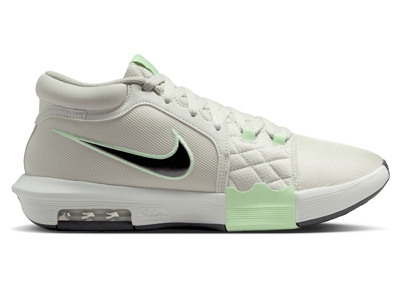 Nike LeBron Witness 8 Light Bone Vapor Green Swan Anthracite