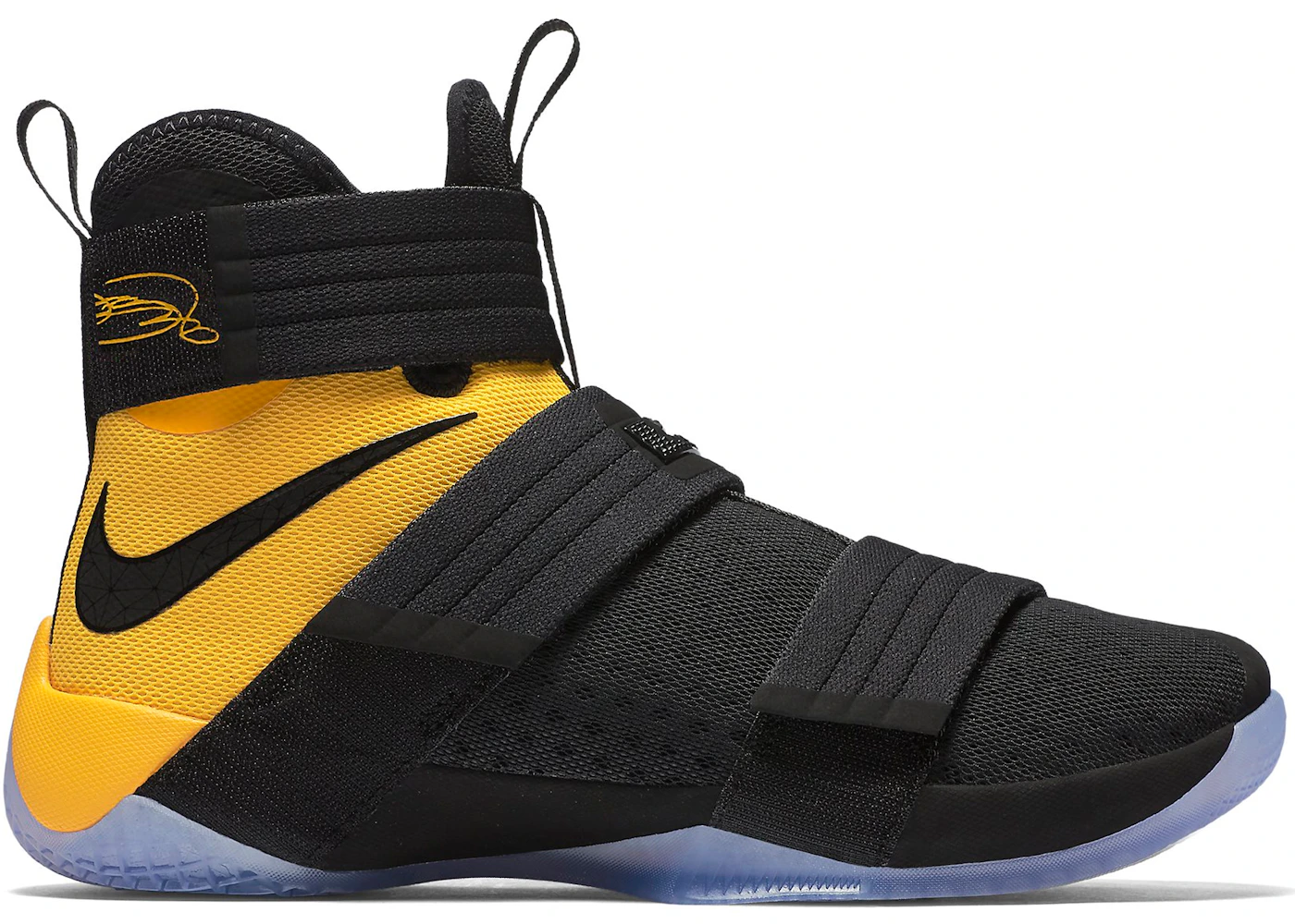 Nike LeBron Zoom Soldier 10 Black Uni Gold Men s 844378 007 US