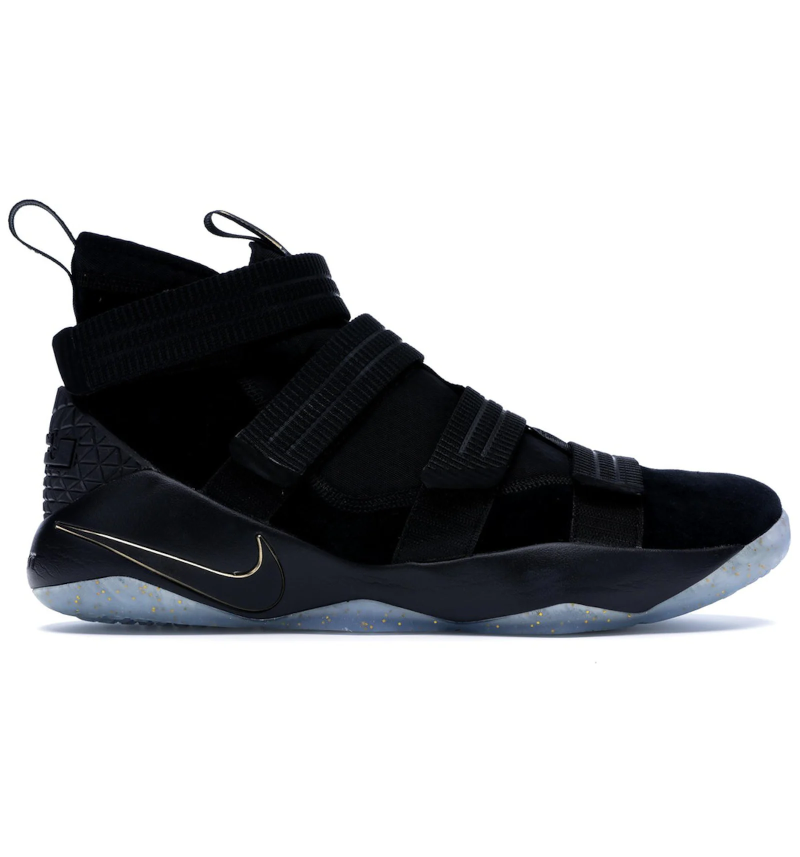 Nike LeBron Zoom Soldier 11 Black Gold Men s 897646 002 US