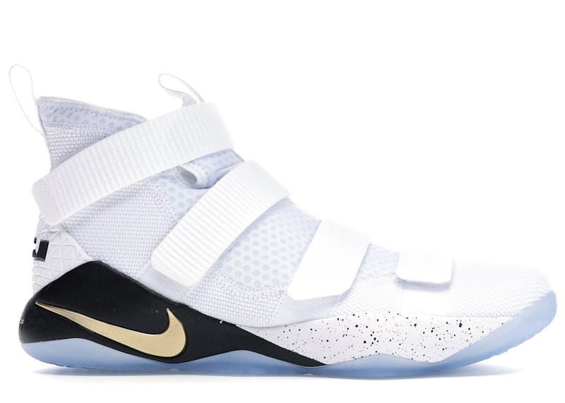 Lebron soldier 11 store white gold