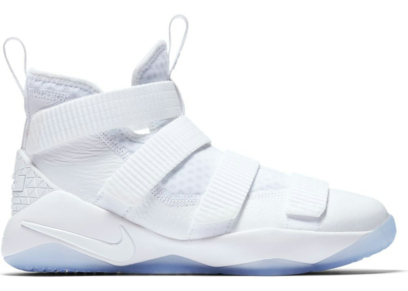 Nike LeBron Zoom Soldier 11 Triple White (GS) - 918369-103