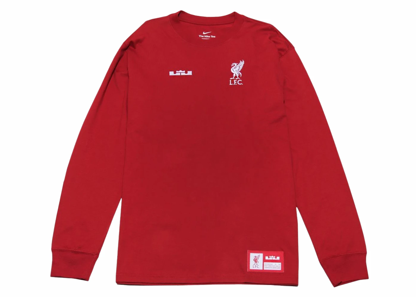 Nike LeBron x Liverpool Long-Sleeve Max90 T-shirt Tough Red