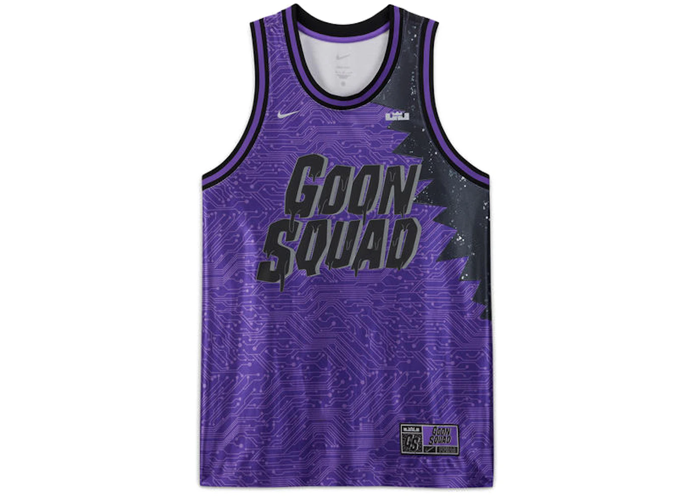 Nike LeBron x Space Jam Goon Squad Jersey Hyper Grape Men's SS21