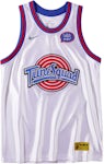 nike men lebron x space jam: a new legacy tune squad jersey lt blue fury  concord university gold