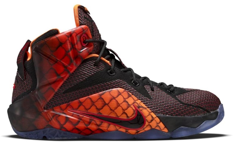 Lebron 12 clearance black and red