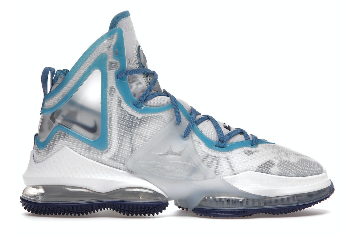 Pre-owned Nike Lebron 19 Space Jam In White/dutch Blue-blue Void