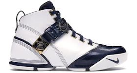 Nike LeBron 5 White Navy Metallic Gold