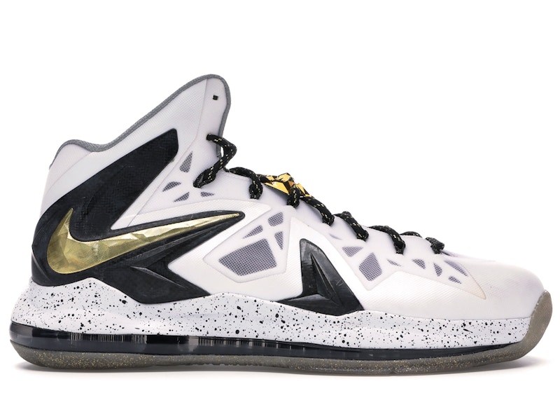 Nike LeBron X Elite+ White Gold 