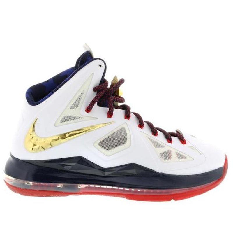 Nike LeBron X SP Gold Medal Men's 542244-100 US