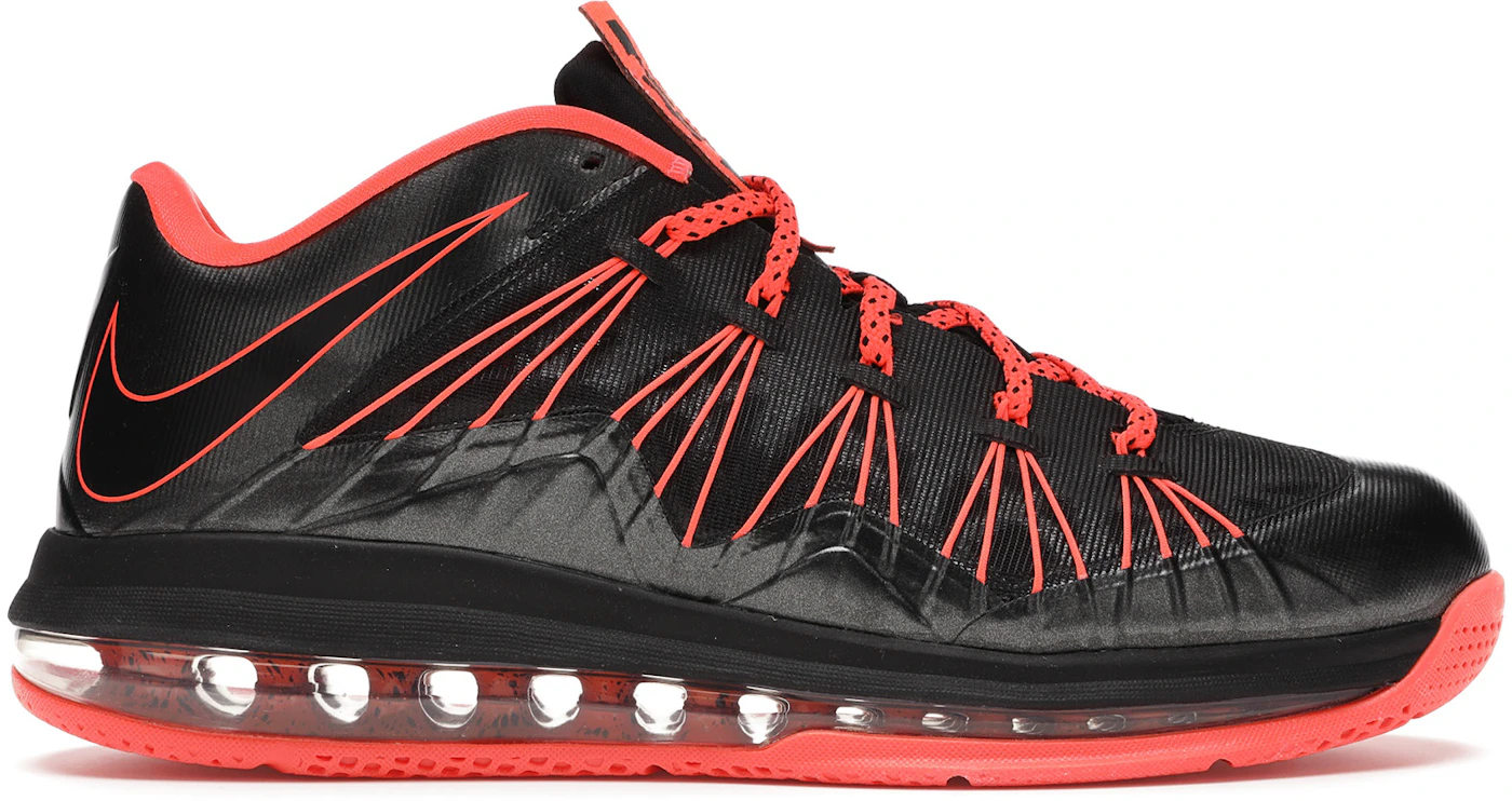 Nike LeBron X Low Black Crimson Men's - 579765-001/579675-001 - US