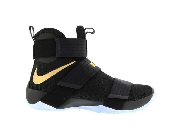 Nike LeBron Zoom Soldier 10 Black Gold (Nike iD) Men's - 885682 