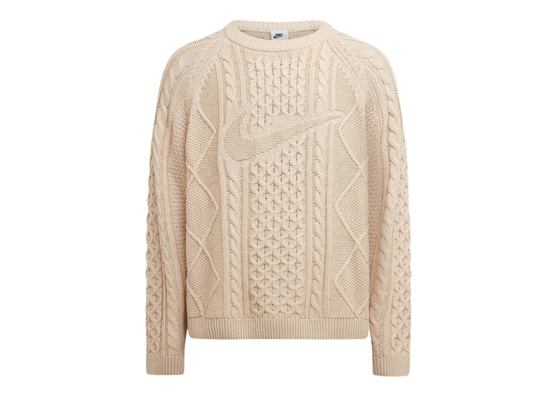 Nike Life Cable Knit Sweater Rattan Men's - US