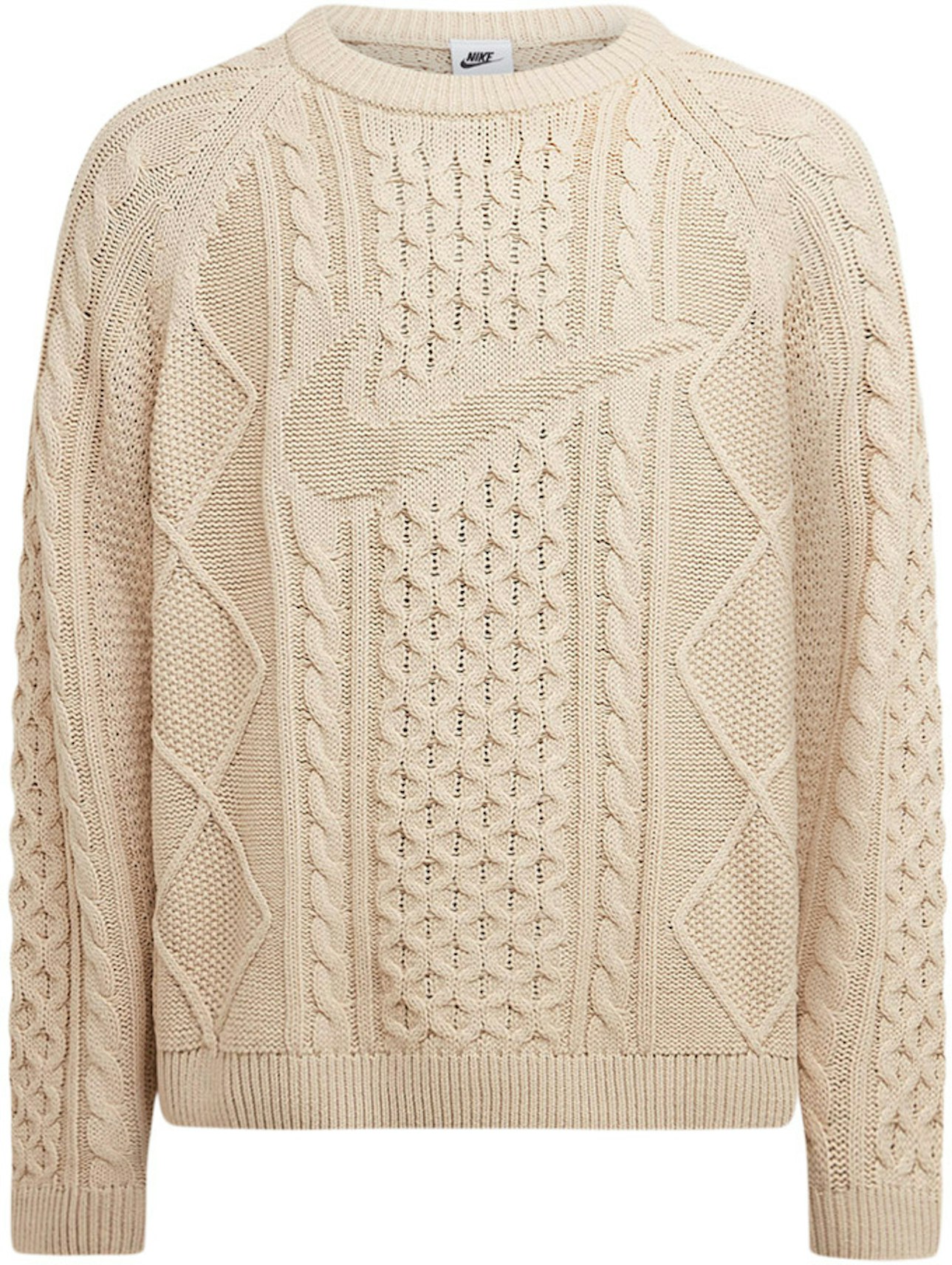 Orden alfabetico Necesario esqueleto Nike Life Cable Knit Sweater Rattan Men's - US