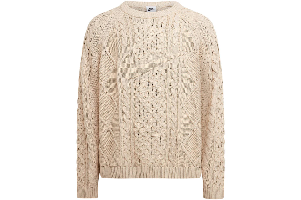 Nike Life Cable Knit Sweater Rattan - US