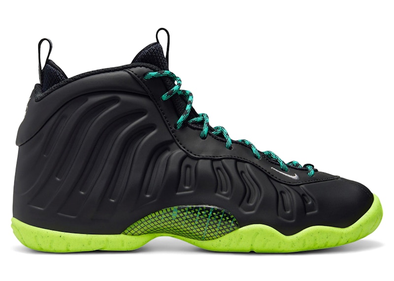 Pre-owned Nike Little Posite One Emerging Powers Sneakers In Black/metallic Silver/volt In Multi