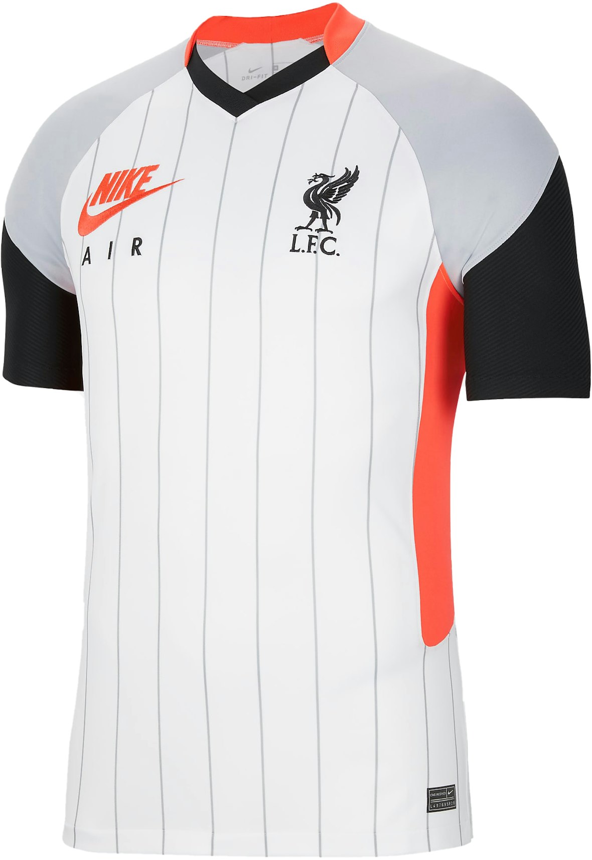 Nike Liverpool F.C. Stadium Air Max Men's Football Shirt White/Laser Crimson/Wolf Grey/Black - SS21 Men's US