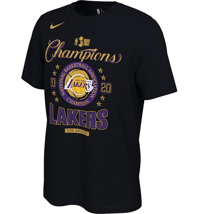 Nike Los Angeles Lakers Champions Locker Room T Shirt Black Men s FW20 GB