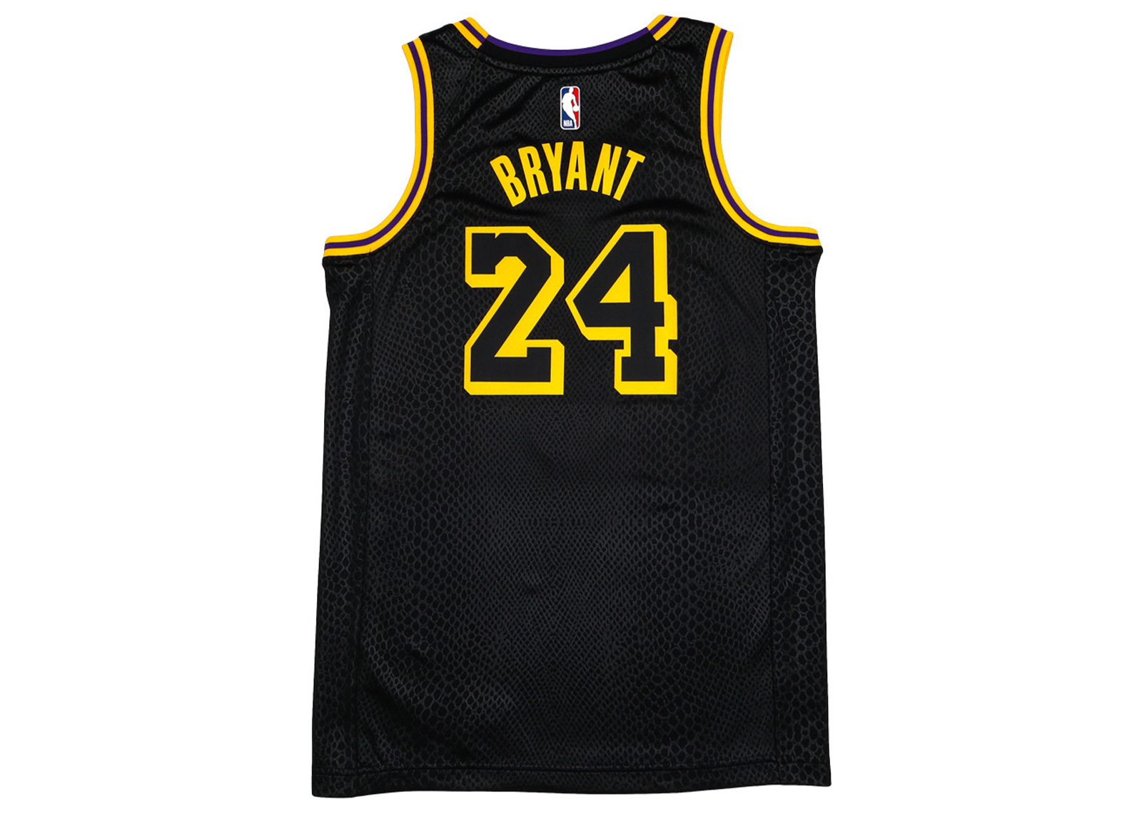 Nike Los Angeles Lakers Kobe Bryant Black Mamba City Edition Swingman  Jersey Black/Gold