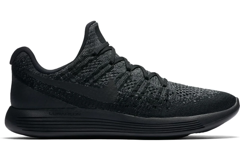 Nike Lunar Epic Low Flyknit 2 Black Dark Grey