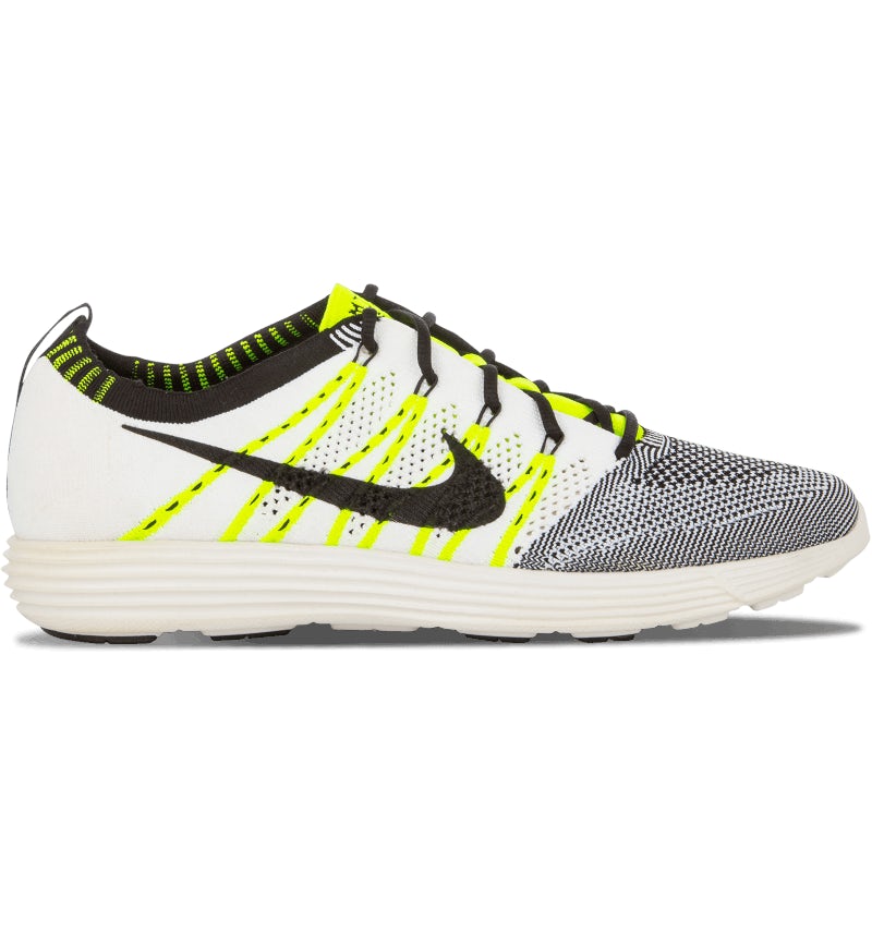Nike Lunar Flyknit HTM White Black Volt Men's 535089-103 US