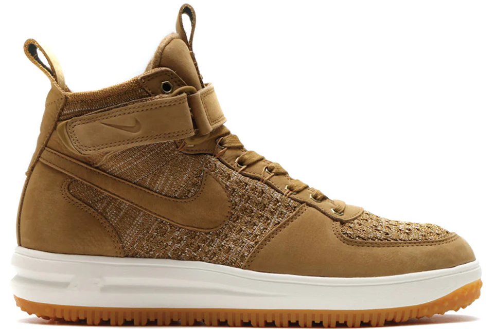 Nike Lunar Force 1 Flyknit Workboot Golden Beige Men s 855984