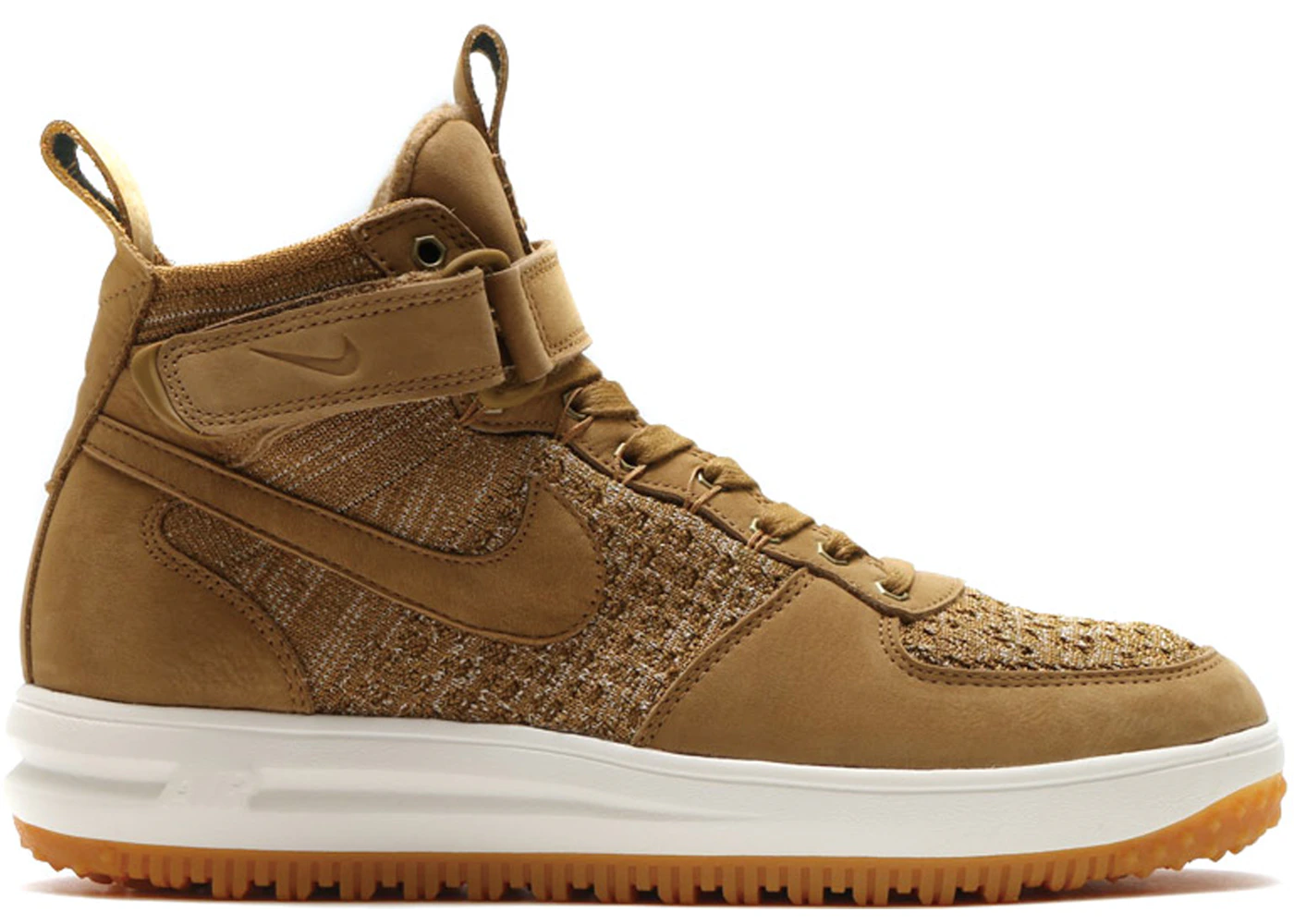 Nike Lunar Force 1 Flyknit Workboot Golden Beige Men s 855984