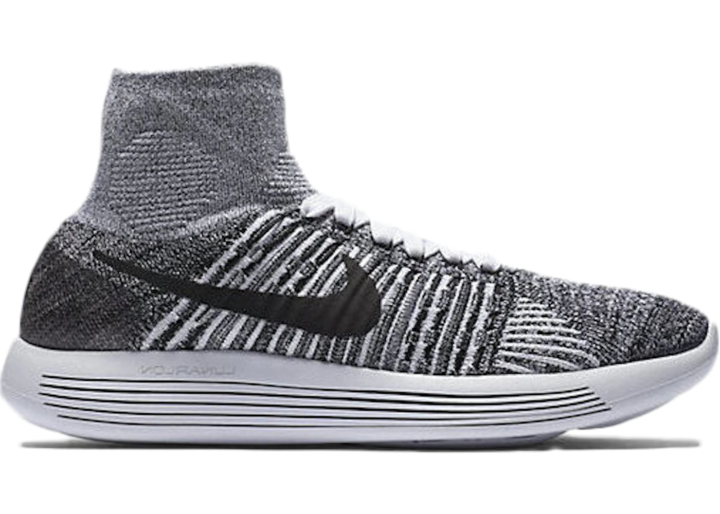 Nike Lunarepic Flyknit White Black (Women's) - 818677-101 - US