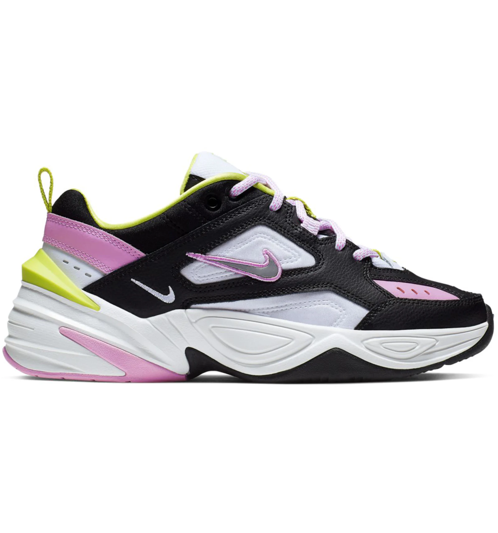 Nike m2k tekno trainers in black and pink Clearance