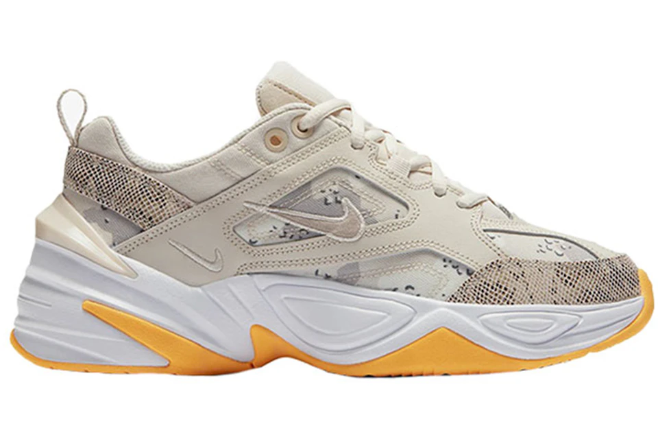 Nike M2K Tekno Light Orewood Brown White Laser Orange Moon Particle  (Women's) - CI9086-100 - GB nike m2k moon particle