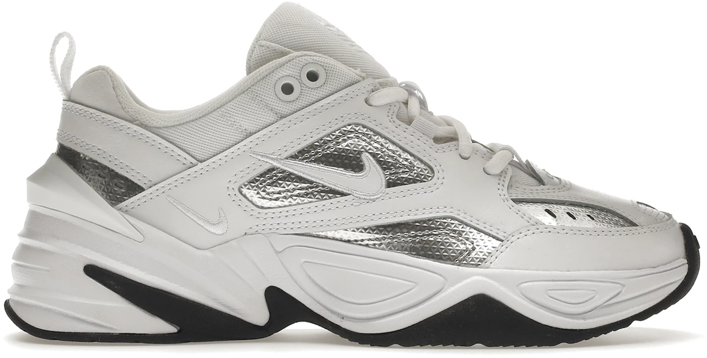 Nike M2K White Metallic Silver Black (Women's) -