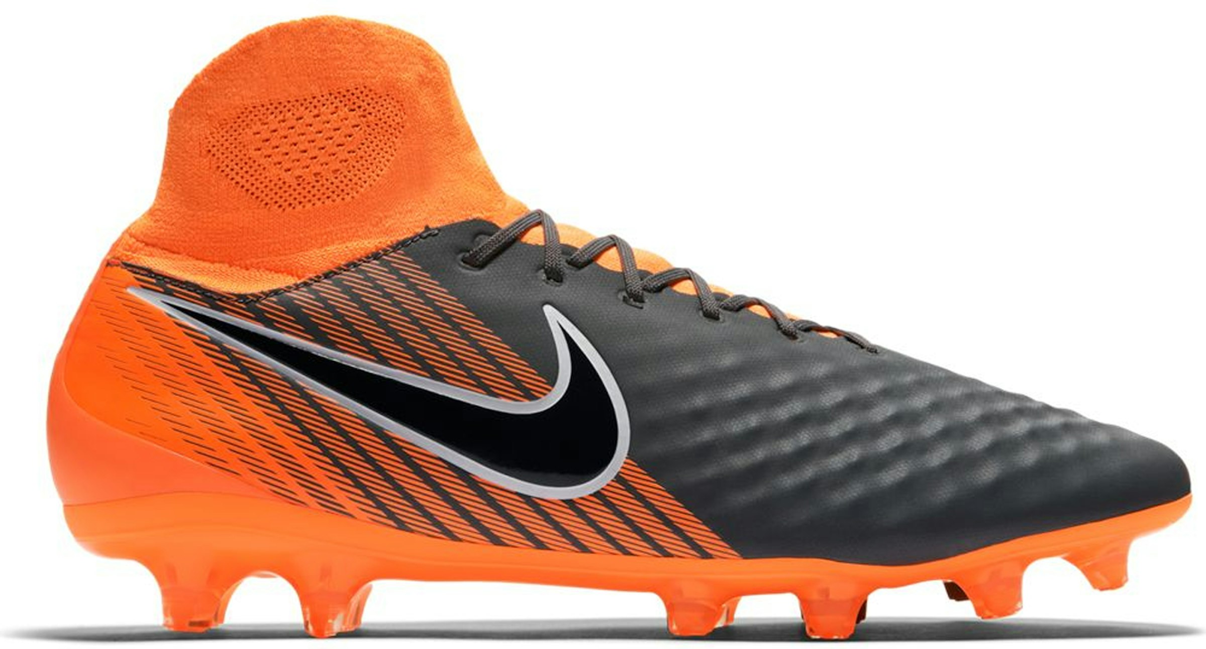 Nike Magista Obra II DF FG Dark Grey Total Orange - AH7308-080 -