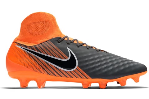 Nike Magista Obra II Pro DF FG Dark Grey Total Orange Hombre AH7308 080 US