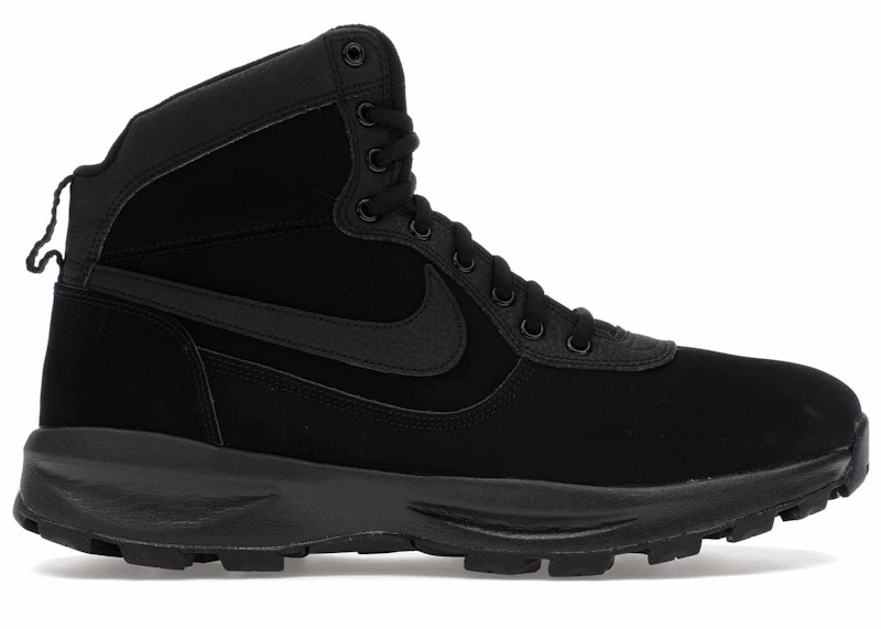 Nike ManoaDome Triple Black Mid Boots Comfort 844358 003