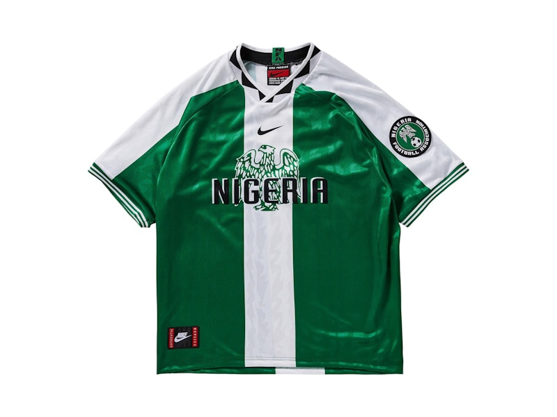 Nike ナイジェリア 代表　1996年　サッカーユニフォーム　Mサイズ Nike Men's Nigeria 1996 Football Replica Shirt Green/White/Black