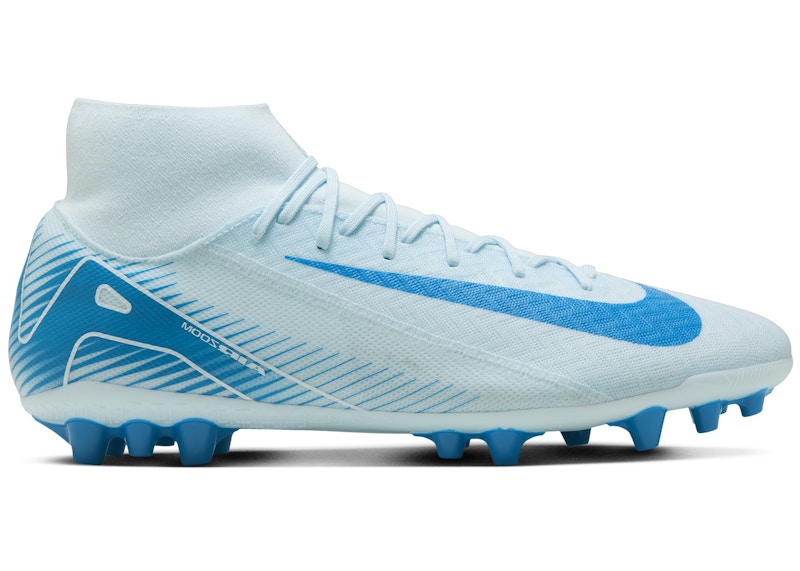 Pre-owned Nike Men's Mercurial Superfly 10 Academy Ag Sneakers In Glacier Blue/blue Orbit