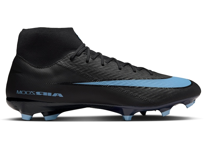 Pre-owned Nike Men's Mercurial Superfly 10 Academy Mg Shadow Pack Sneakers In Black/ice Blue In Multi