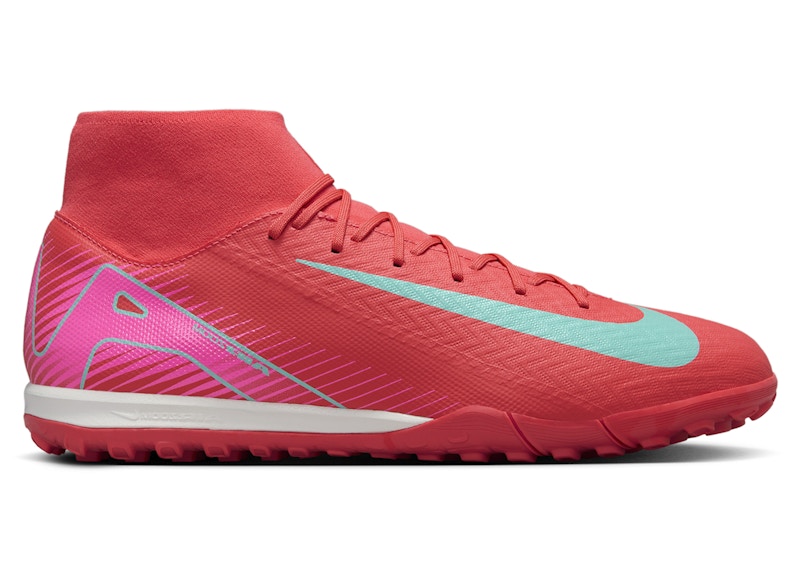 Pre-owned Nike Men's Mercurial Superfly 10 Academy Tf Mad Energy Pack Sneakers In Ember Glow/aurora Green In Multi