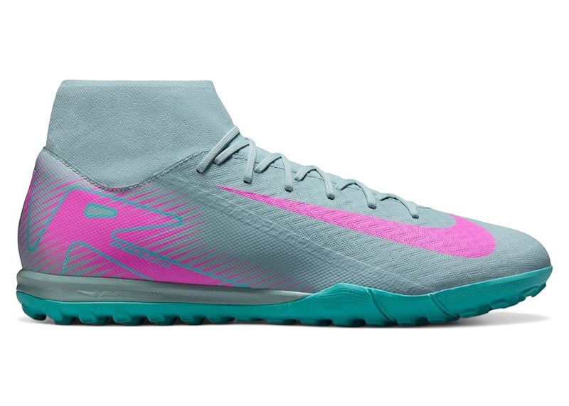 Pre-owned Nike Men's Mercurial Superfly 10 Academy Tf Prism Pack Sneakers In Ocean Cube/pink Blast In Multi