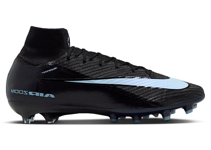 Pre-owned Nike Men's Mercurial Superfly 10 Elite Agpro Shadow Pack Sneakers In Black/ice Blue In Multi