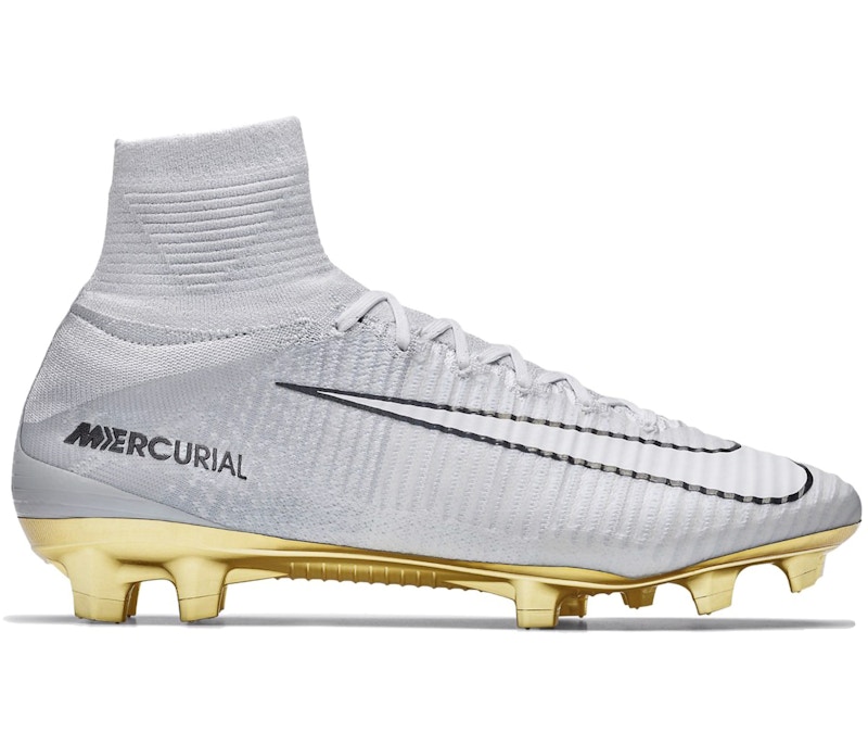 Gold and best sale white mercurials