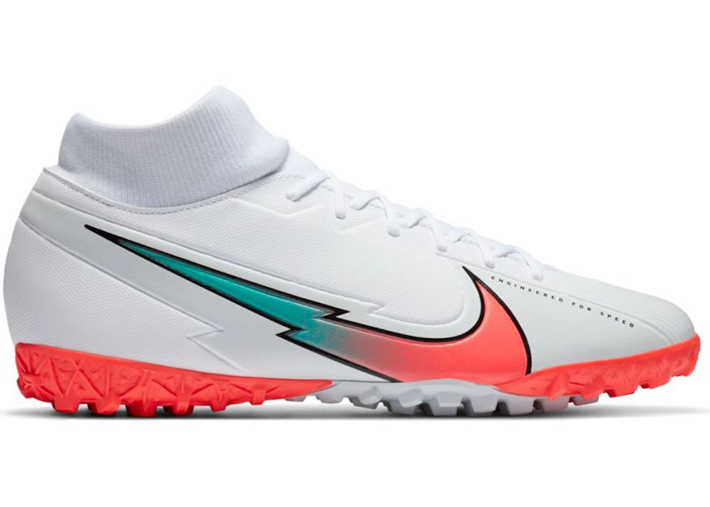 Nike Mercurial Superfly 7 Academy TF White Crimson Jade Men's - AT7978-163 - US