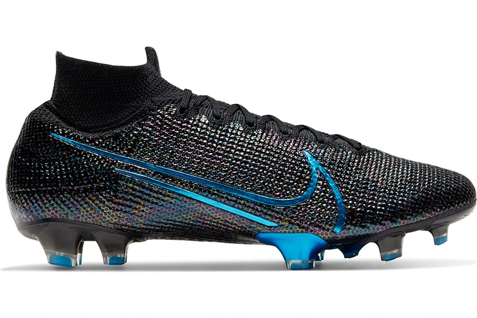 Nike Mercurial Superfly 7 Elite Fg Black Laser Blue Aq4174 049 Nike Mercurial Superfly 7 Elite Fg Black Laser Blue Aq4174 049