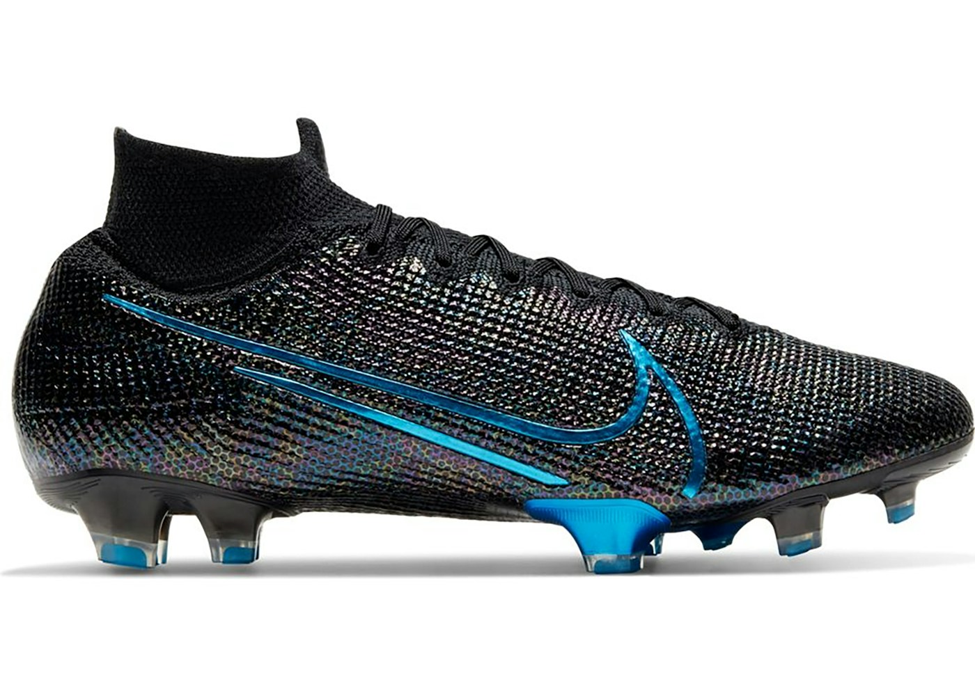 Nike Mercurial Superfly 7 Elite Fg Black Laser Blue Aq4174 049 Nike Mercurial Superfly 7 Elite Fg Black Laser Blue Aq4174 049