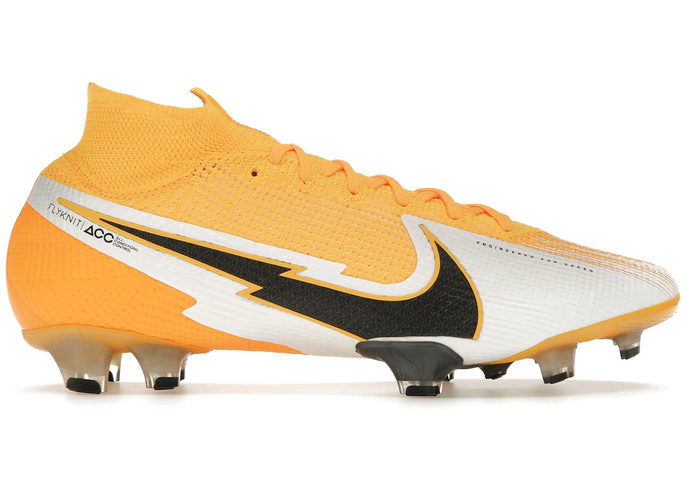 Orange Jordan Super Fly 2021 Nike Mercurial Superfly Elite FG