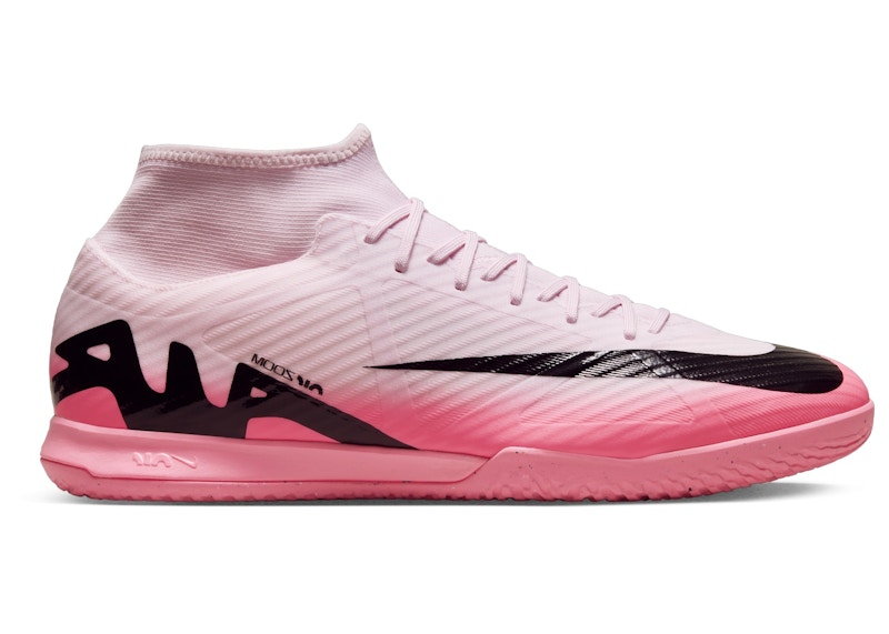 Pre-owned Nike Men's Mercurial Superfly 9 Academy Ic Sneakers In Pink Foam/black