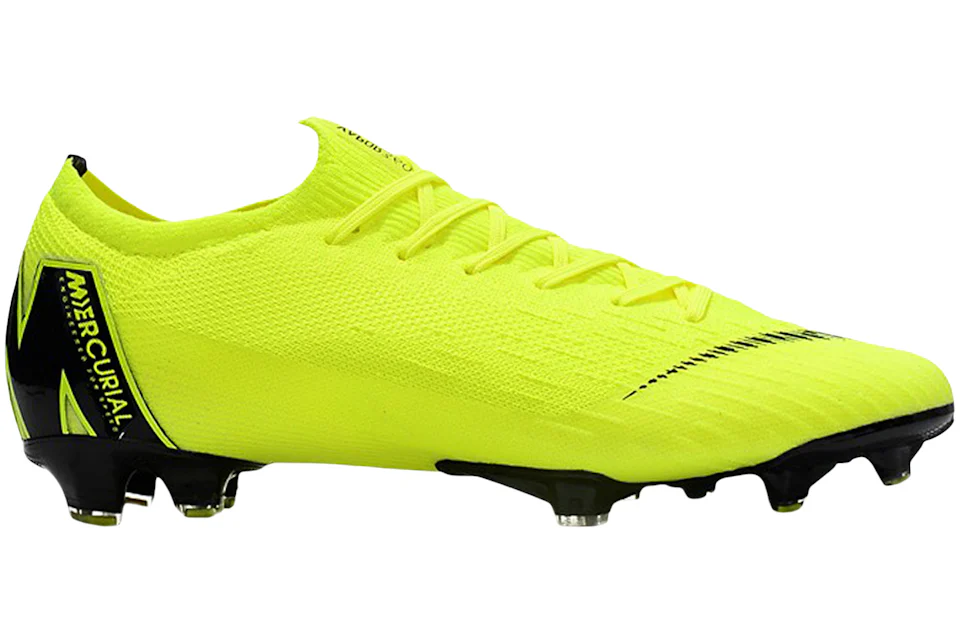 Nike Mercurial Vapor 12 Elite FG Volt Black Men's - AH7380-702 - US